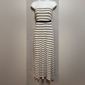 Red‎ Haute Women’s   Maxi Dress Size Small Black & White Striped